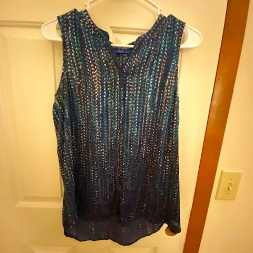 Pink, Green, and Blue Apt. 9 Sleeveless Blouse